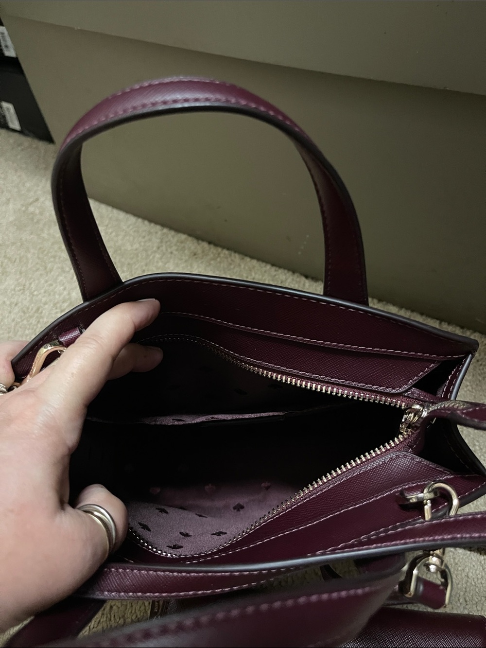 kate spade Plum Floral Satchel and Wallet Set - Picture 2 of 2